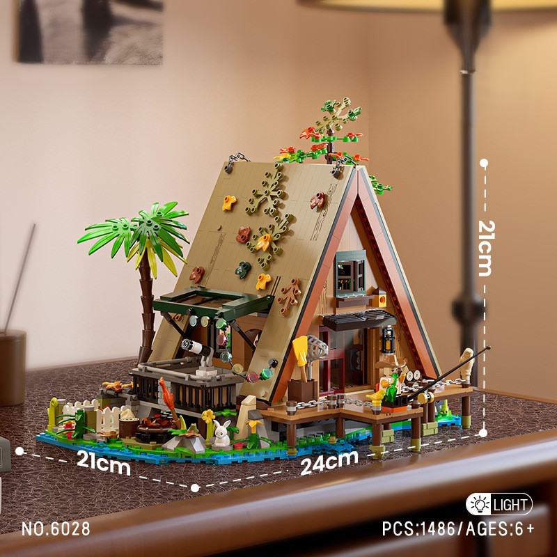 Jual HY Tenda Kabin Forest Cabin Tent Brick Building Block Toys Puzzle ...