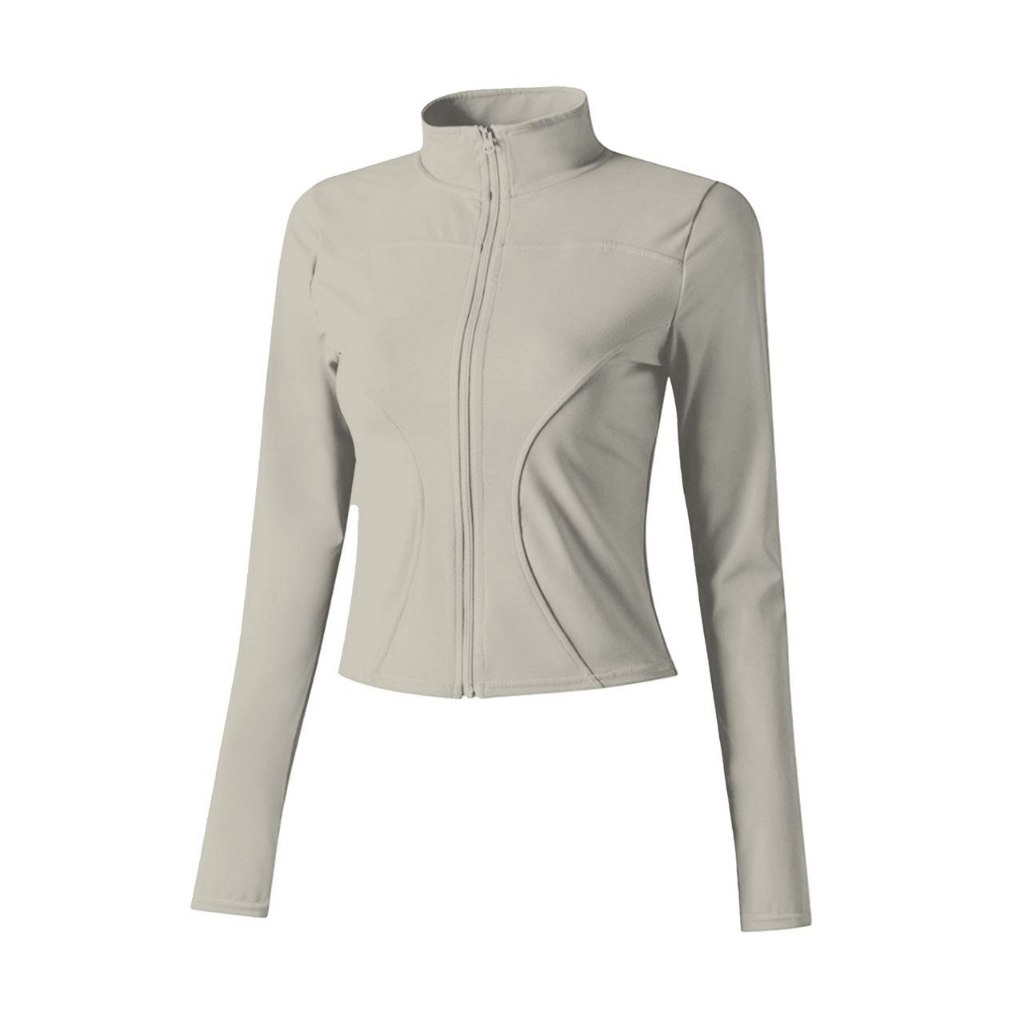 BATTLEWOLF - Jaket Olahraga Lengan Panjang Yoga Lari Outdor Wanita UPF 50+ Anti UV