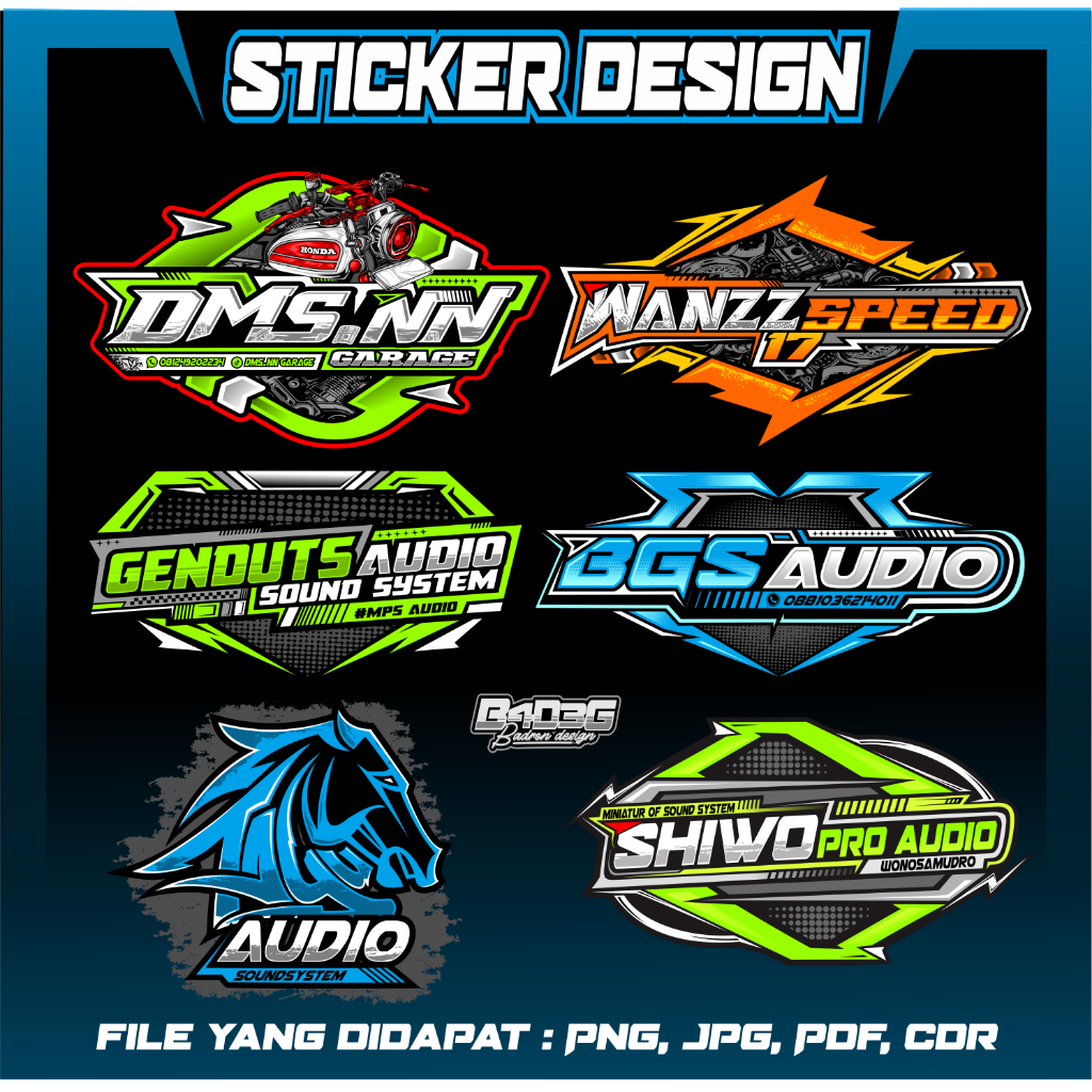 Jual Jasa Desain Logo Sound / Racing / Desain Logo Racing | Shopee ...