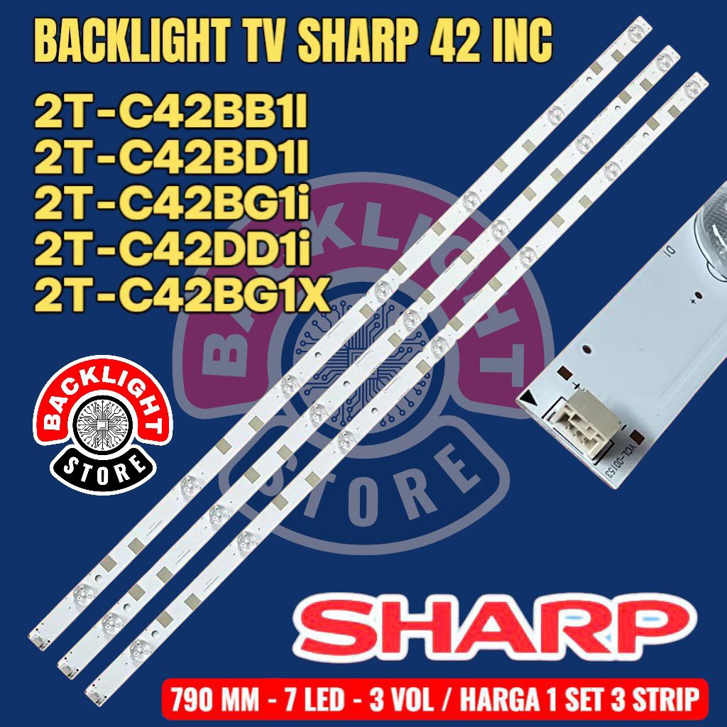 Jual Backlight Tv Led Sharp 42 inc 2T-C42BB1I 2T-C42BD1I 2T-C42BG1i 2T ...