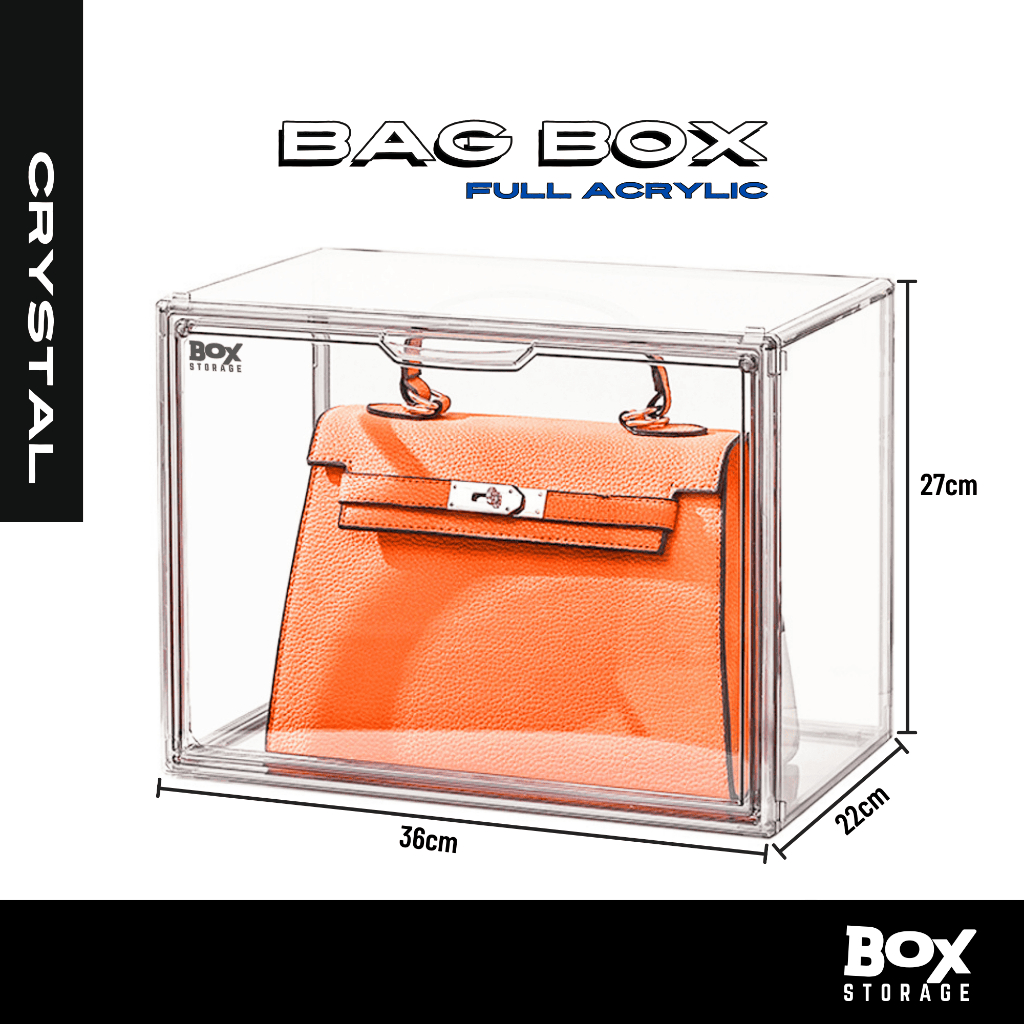 Jual BOXSTORAGE「Crystal」Bag Box Display Box Full Acrylic Clear ...