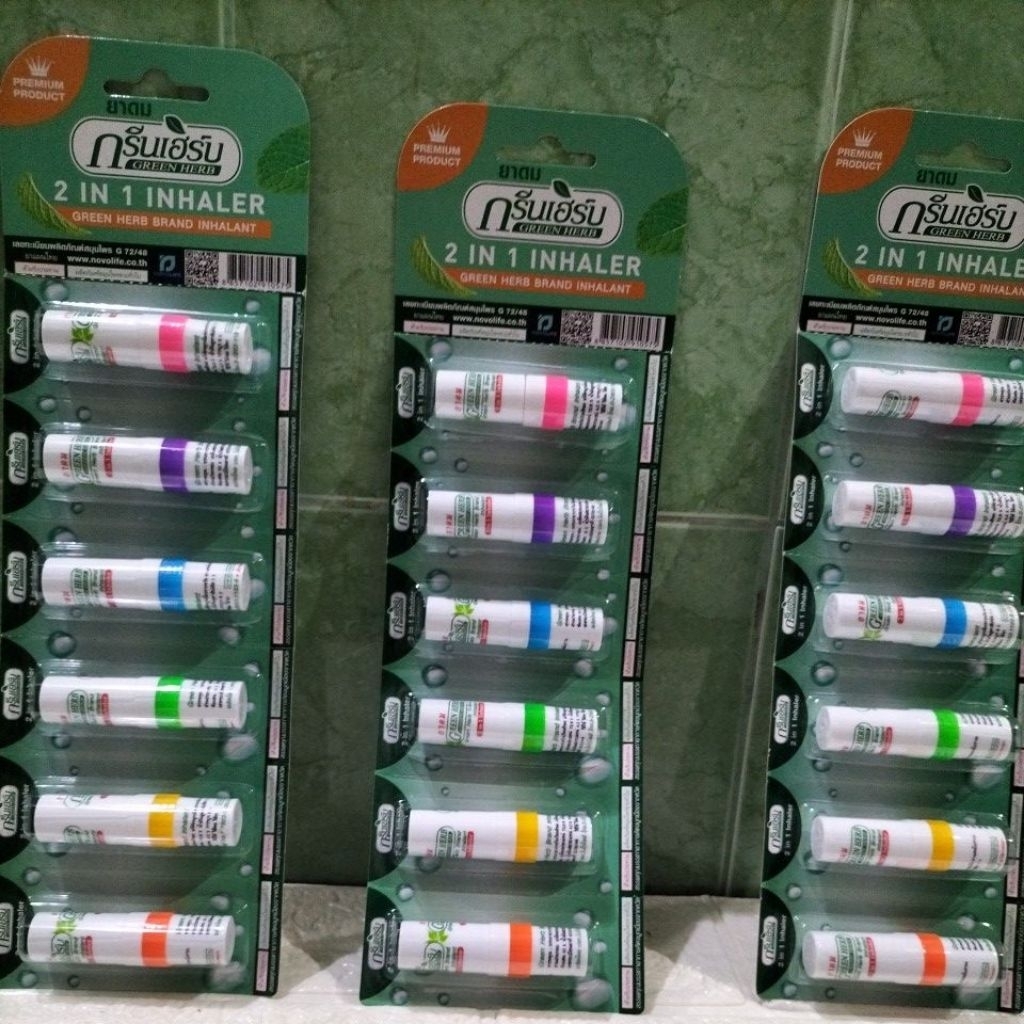 Jual INHALER GREEN HERB 2 IN 1 ASLI THAILAND | Shopee Indonesia