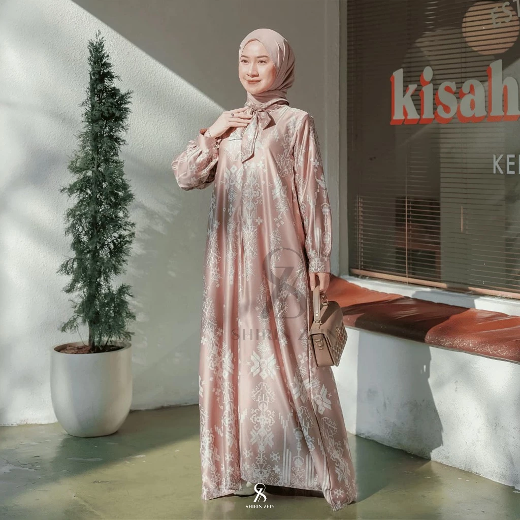 desain gamis syar’i elegan wanita dewasa SHIRINZEIN Haerumi