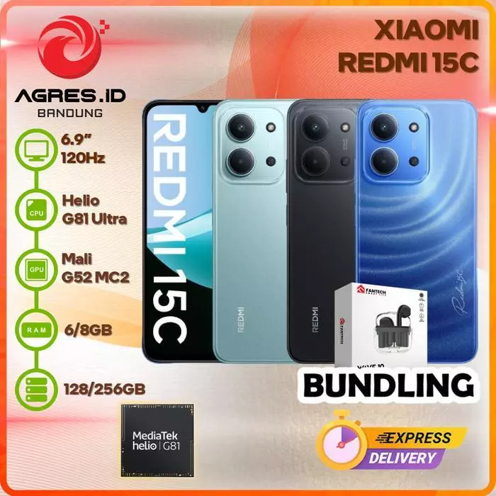 XIAOMI REDMI 15C 6GB/8GB 128GB/256GB GARANSI RESMI INDONESIA