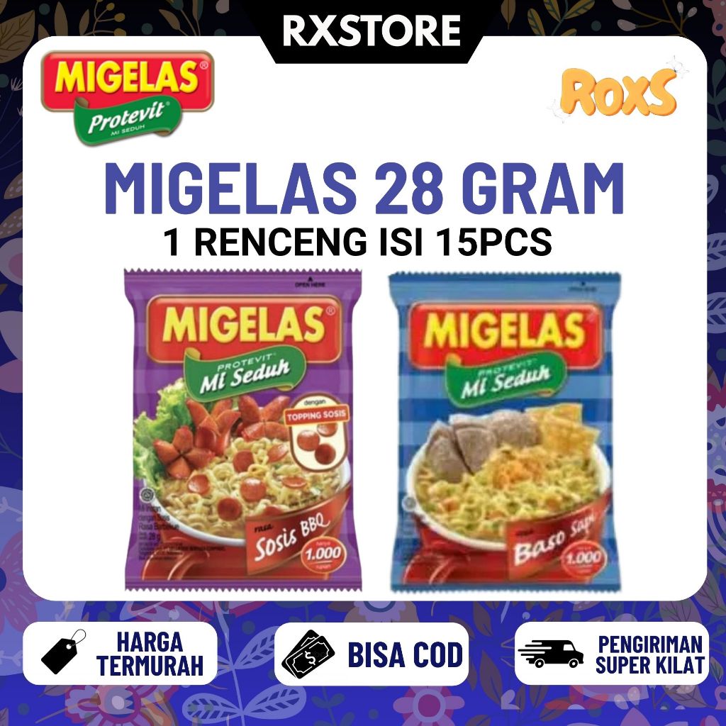 Jual [RX] 1 Renceng Isi 10 Pcs Migelas 28 gr All Varian | Shopee Indonesia