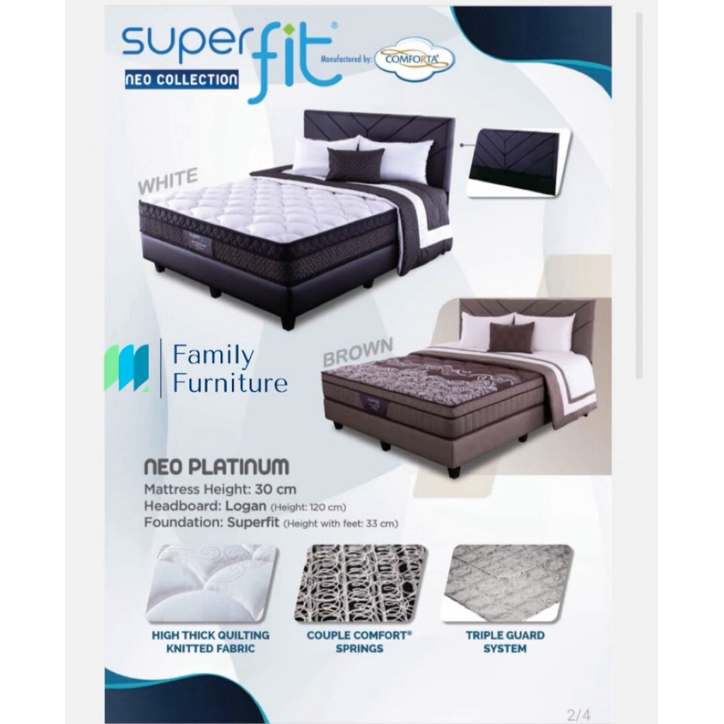 Jual Spring Bed Comforta Superfit NEO PLATINUM - MATRAS ONLY - 180x200 ...
