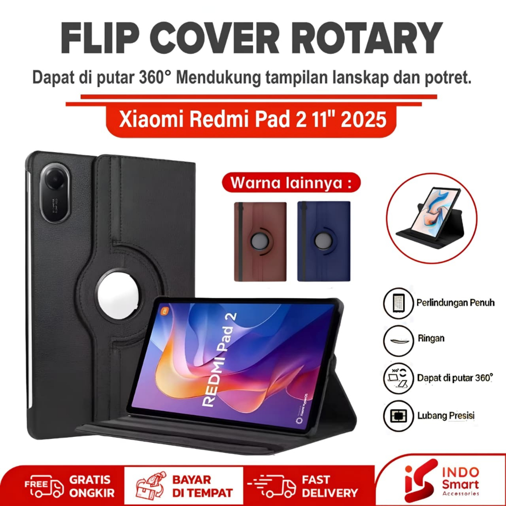 Jual Xiaomi Redmi Pad 2 | Case Xiaomi Redmi Pad 2 | 11 inci Flip Cover ...