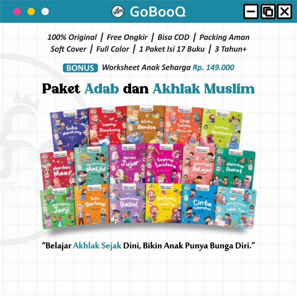 Jual (ISI 17 BUKU) Buku Cerita Islami Adab Anak - Seri Cerita Sebelum ...