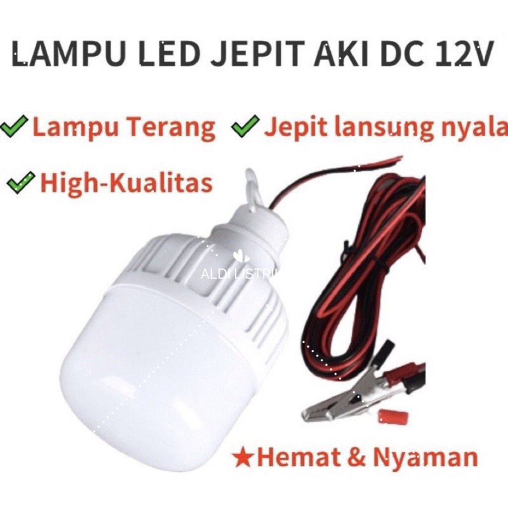 Jual Lampu Bohlam LED DC 12v 5w 10w 15w 20w 25w 30w/LAMPU AKI GARANSI ...