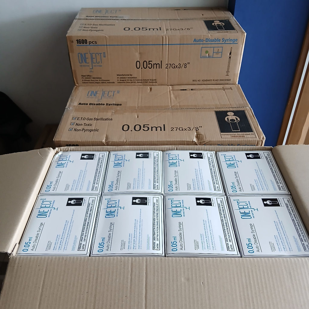 Jual Spuit/Syringe 0.05ml Oneject/ Spuit 0.05cc One Ject (Kemasan BOX ...