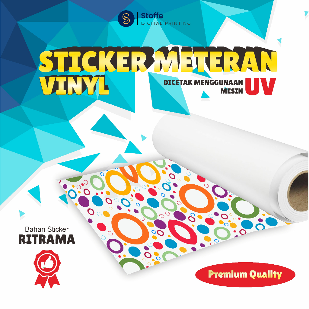 Jual Sticker Vinyl Meteran / Sticker Vinyl UV Ritrama / Sticker Ritrama ...