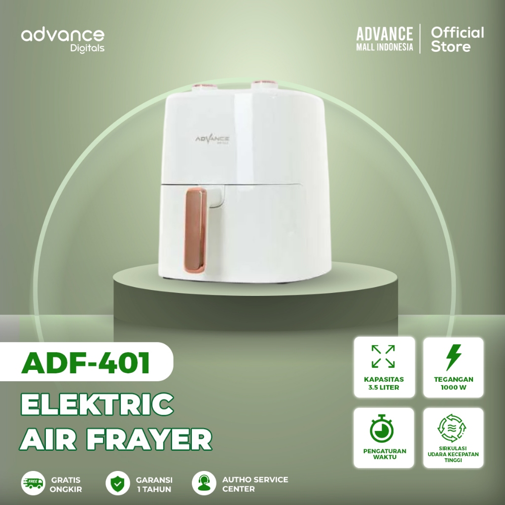 Jual Advance ADF-401 Electric Air Fryer Kapasitas 4 Liter Baki Anti ...