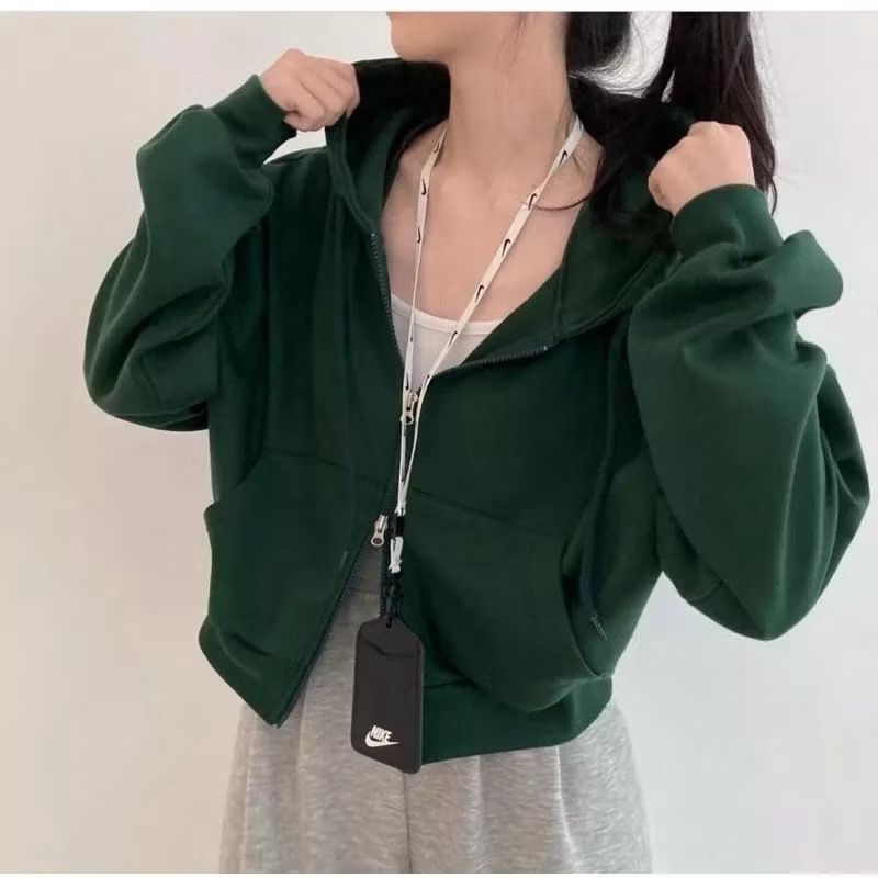 Jual Basic Double Zipper Jaket Oversize - Jaket Croope Polos Wanita ...