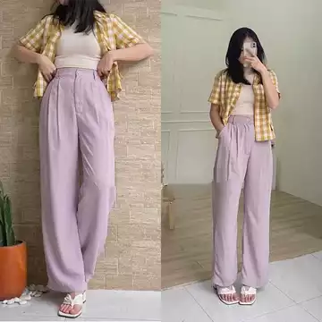 Celana Loose Pants JUMBO Celana Kulot Wanita JUMBO Celana Anti Kusut