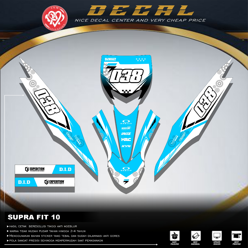Jual STICKER STRIPING SILUMAN SUPRA FIT MOTOR RBT BEBEK MODIF SUPERMOTO ...