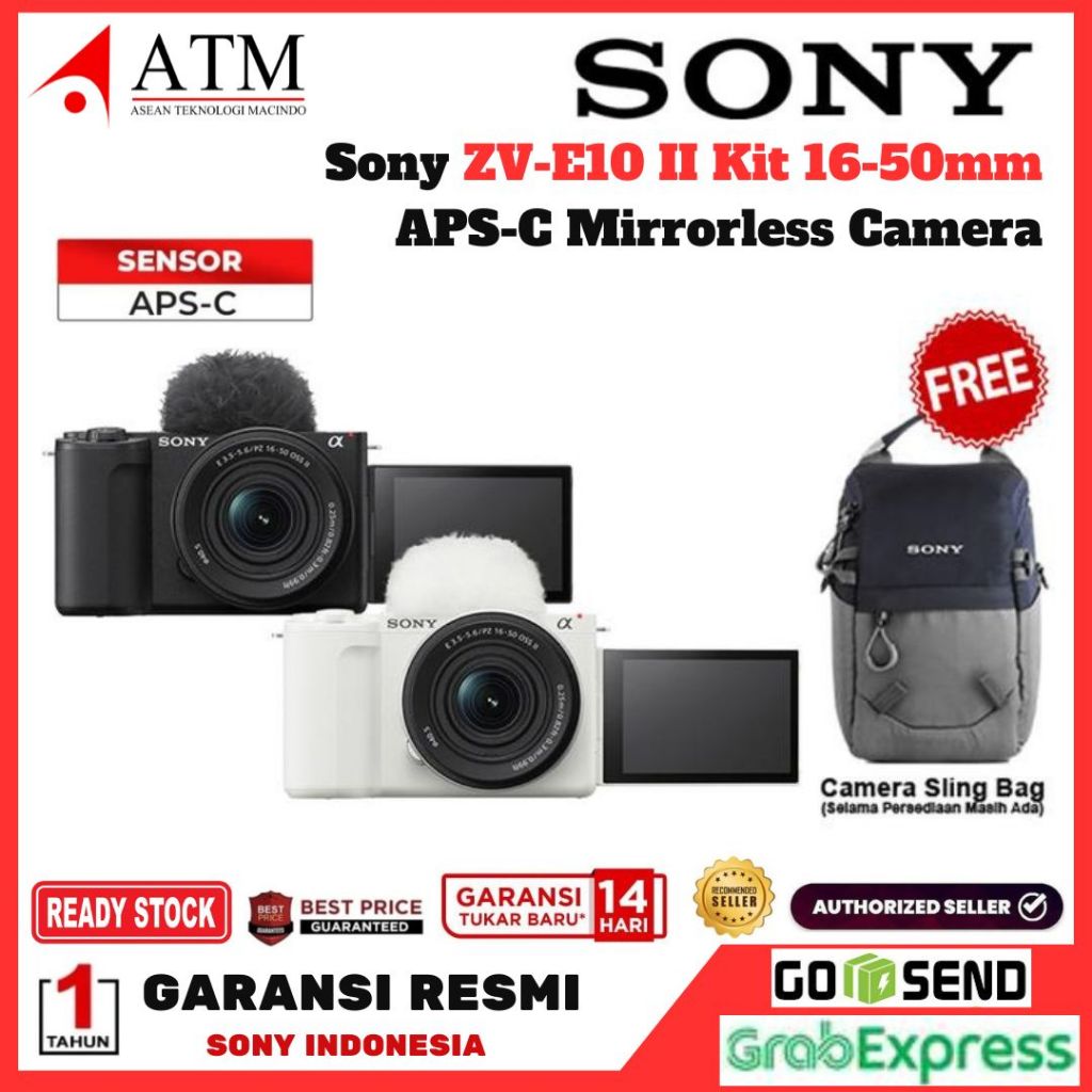 Jual Sony ZV-E10 II Kit 16-50mm Mirrorless Camera Sony ZVE10 ZVE 10 ...