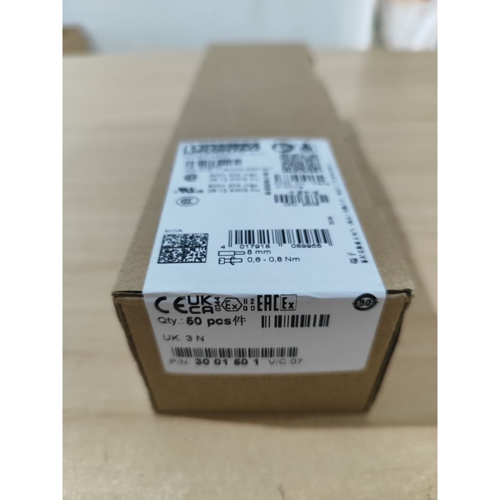 Jual UK-3N Phoenix Contact UK3N 3001501 Terminal Block 2.5mm2 2.5MM UK ...