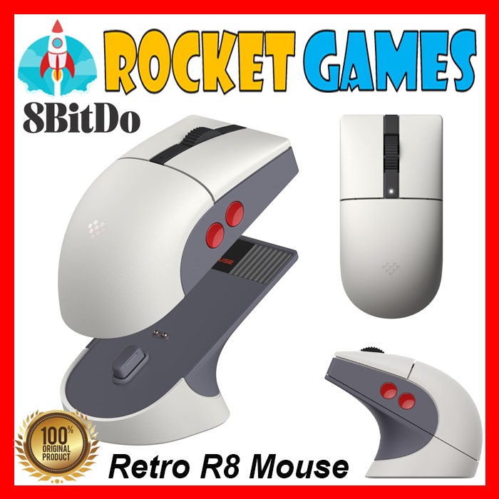 Jual 8BitDo Retro R8 Mouse N Edition with Charging Dock | Shopee Indonesia