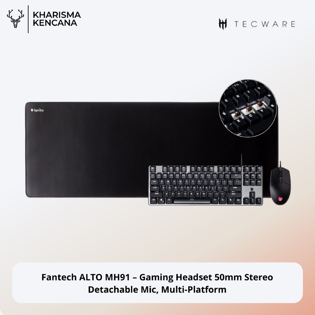 Jual Tecware Ignite 3-in-1 Bundle — Keyboard TKL Brown, 4800 DPI Mouse ...