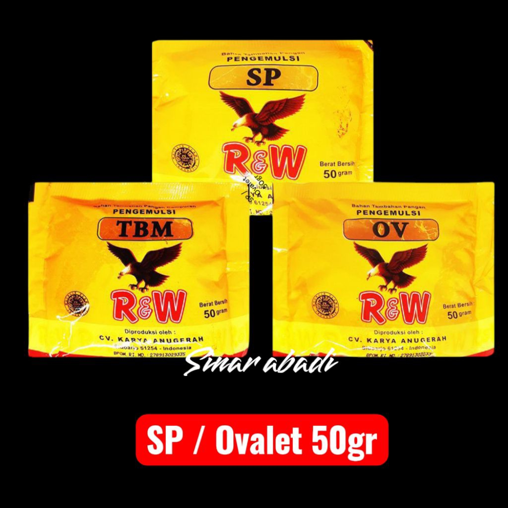 Jual SP / Ovalet Pengembang roti / Emulsifier Rajawali 50gr | Shopee ...