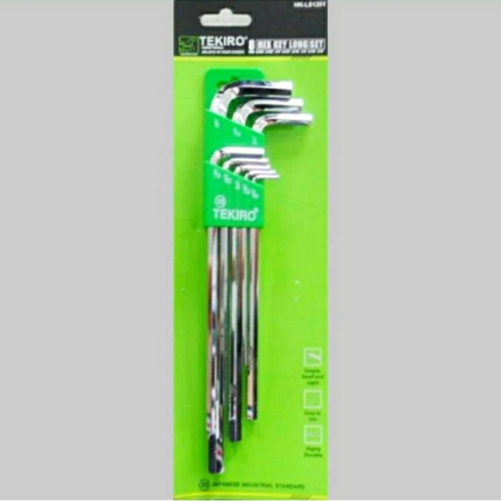 Jual TEKIRO KUNCI L SET PANJANG INCHI ISI 8 PCS | Shopee Indonesia