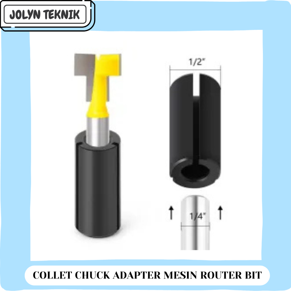 Jual Adapter Mesin Router Bit Collet Chuck 12,7mm ADAPTER MESIN ROUTER ...