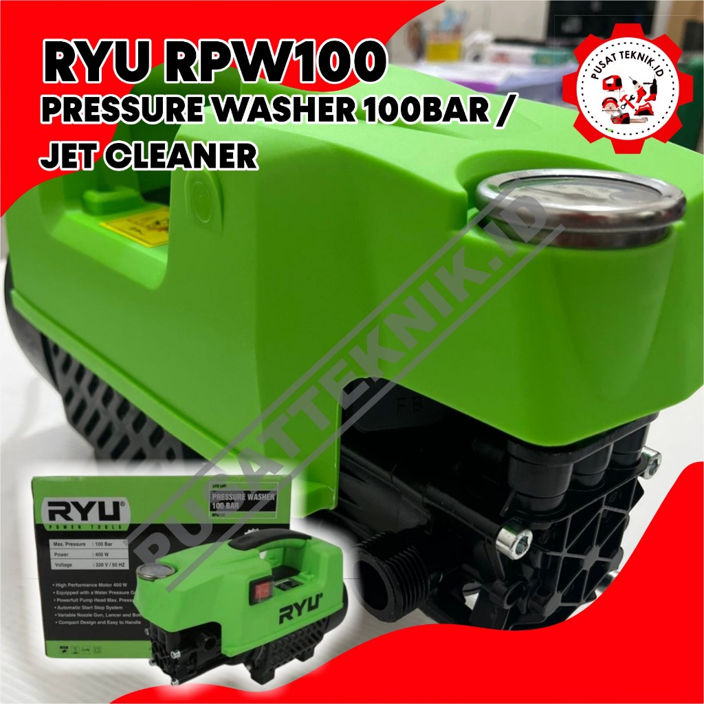 Jual JET CLEANER RYU RPW100 MESIN STEAM CUCI MOBIL MOTOR AC RPW 100 BAR ...