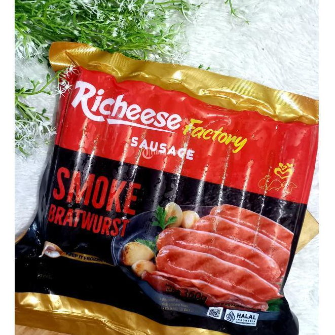 Jual RICHEESE SOSIS SMOKED BRATWURTS ISI 6 360GR | Shopee Indonesia