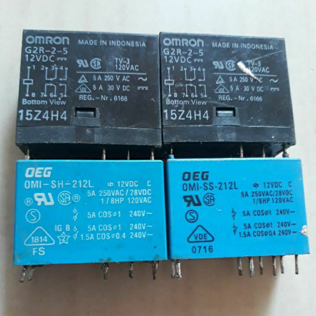 Jual Relay 12V kaki 8 delapan original OMRON/DEG | Shopee Indonesia