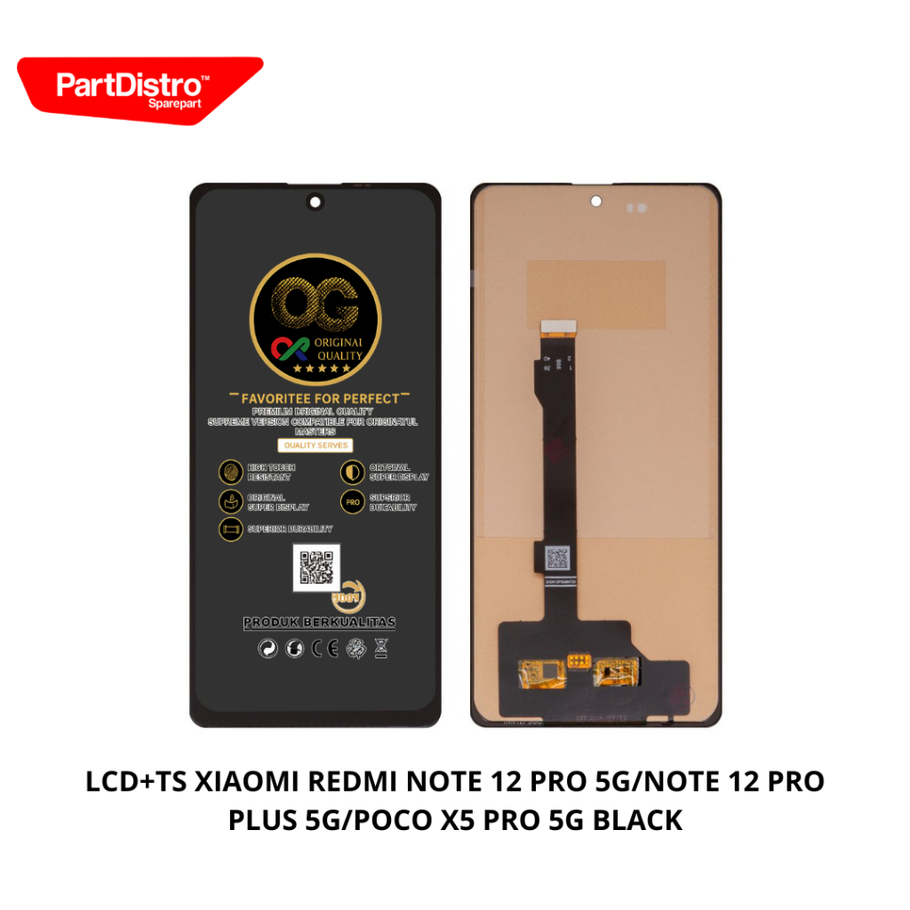 Jual LCD+TS XIAOMI REDMI NOTE 12 PRO 5G/NOTE 12 PRO PLUS 5G/POCO X5 PRO ...
