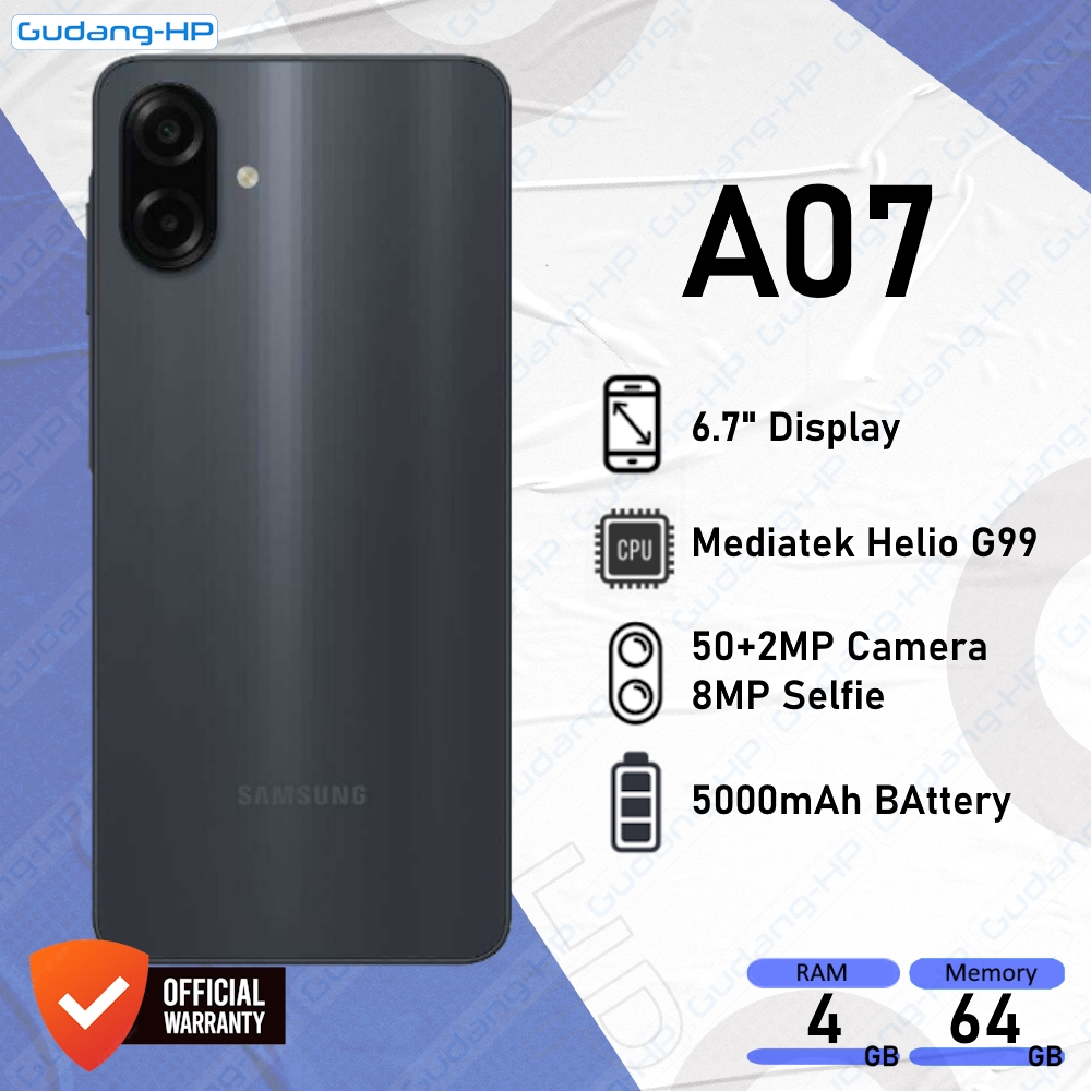 Jual Samsung Galaxy A07 4/64 GB Garansi Resmi SEIN | Shopee Indonesia