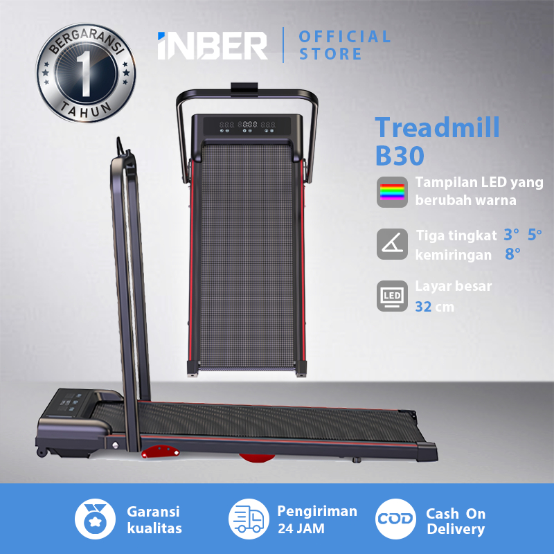 Jual INBER Treadmill Incline B30 Treadmill Electric Low Watt Lipat ...