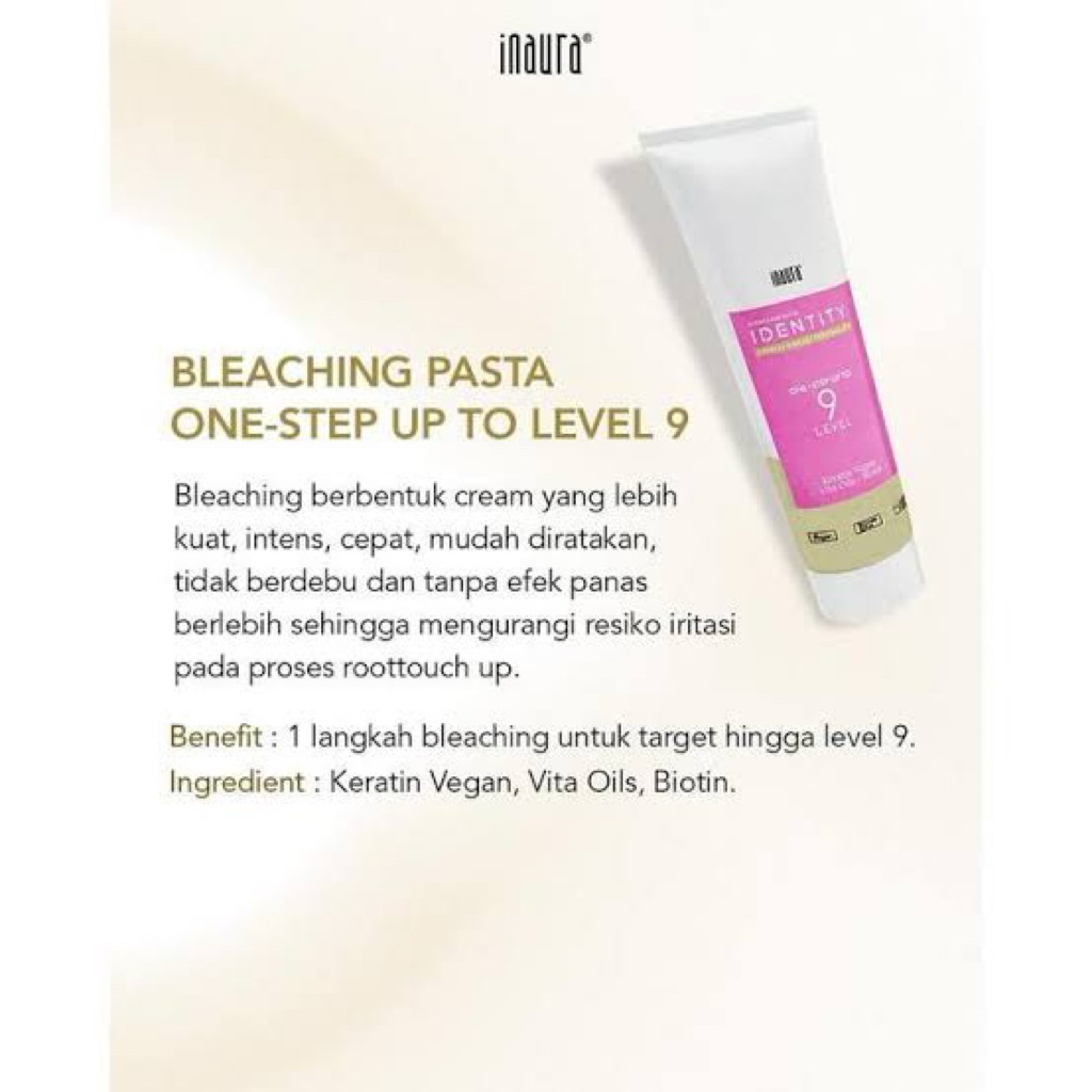 Jual INAURA BLEACHING PASTA ONE STEP UP TO LEVEL 9 250GR , INAURA ...