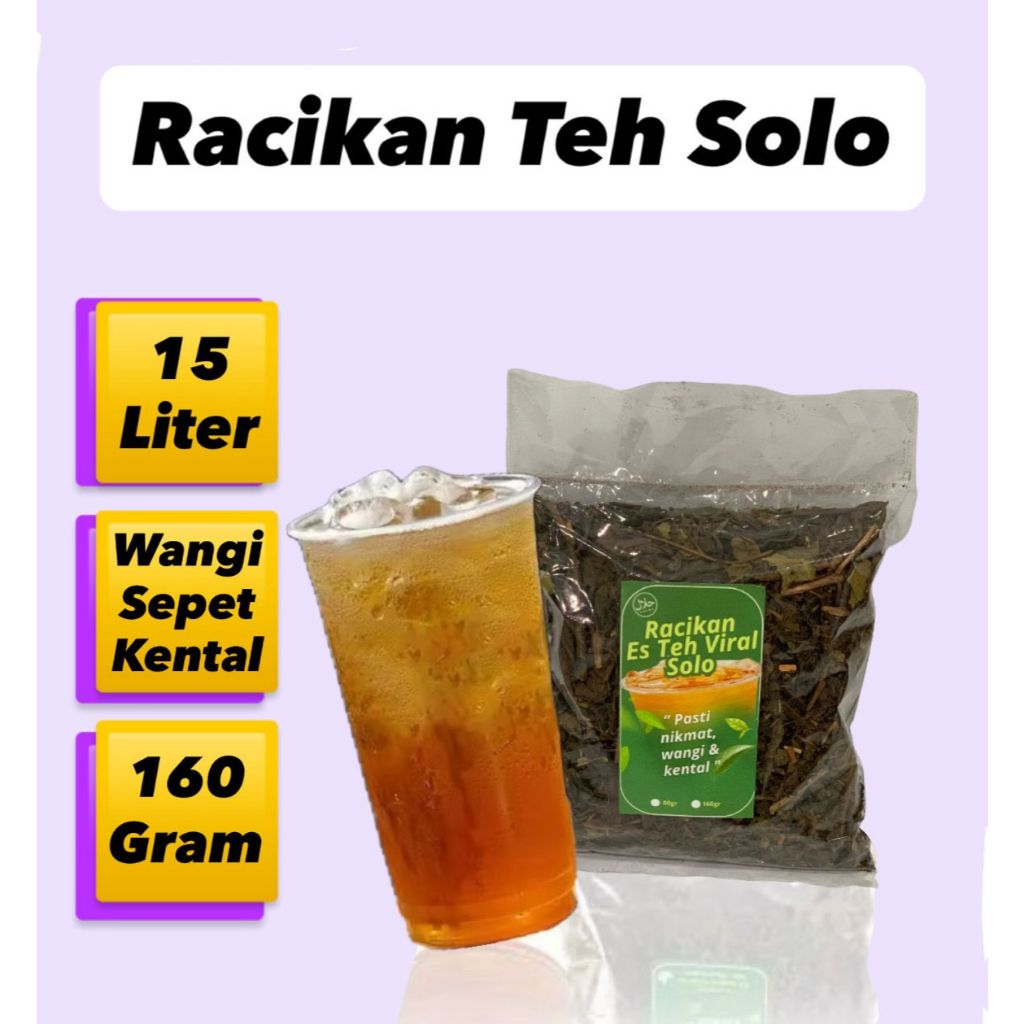 Jual TEH RACIK ASLI SOLO 150gr (Teh Khas Solo Racikan Premium) | Shopee ...