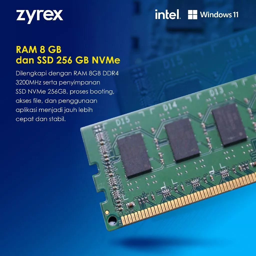 Jual Zyrex ORION Intel Core i3 1215U 8GB 256GB 24