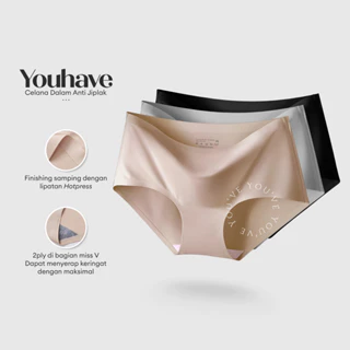 You've ( YouHave ) Seamless 3PCS CD Celana Dalam Pakaian Dalam Wanita C920