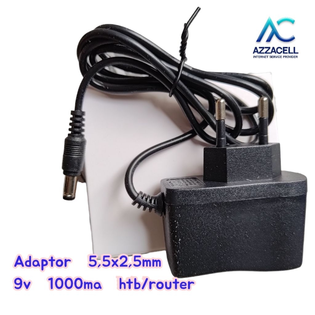 Jual adaptor 9v 1000ma 5,5 mm x 2,5 mm cocok untuk router tenda n301 ...