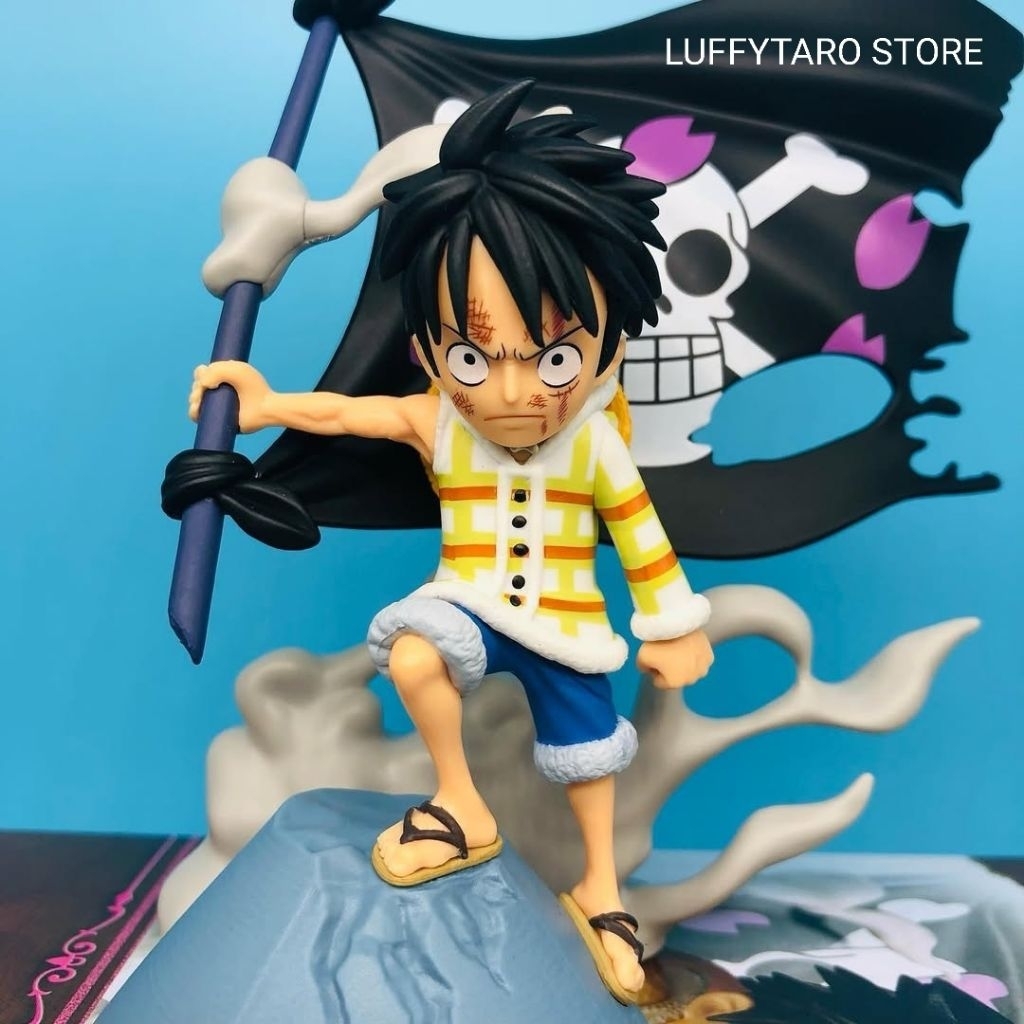 Jual Mini Figure Luffy One Piece Flag Stories Wcf | Shopee Indonesia