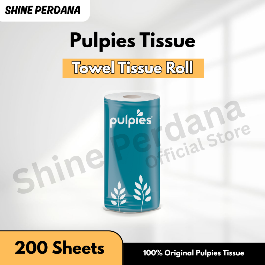 Jual Tisu Tissue PULPIES Kitchen Towel Roll 200 Sheets | Shopee Indonesia