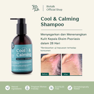 [NEW LAUNCH] Biotalk Cool & Calming Shampoo | 250ml | Non SLS/SLES | Natural | Perawatan Kulit Kepala Gatal Ketombe Berkerak Sensitif Eksim Psoriasis Seboroik