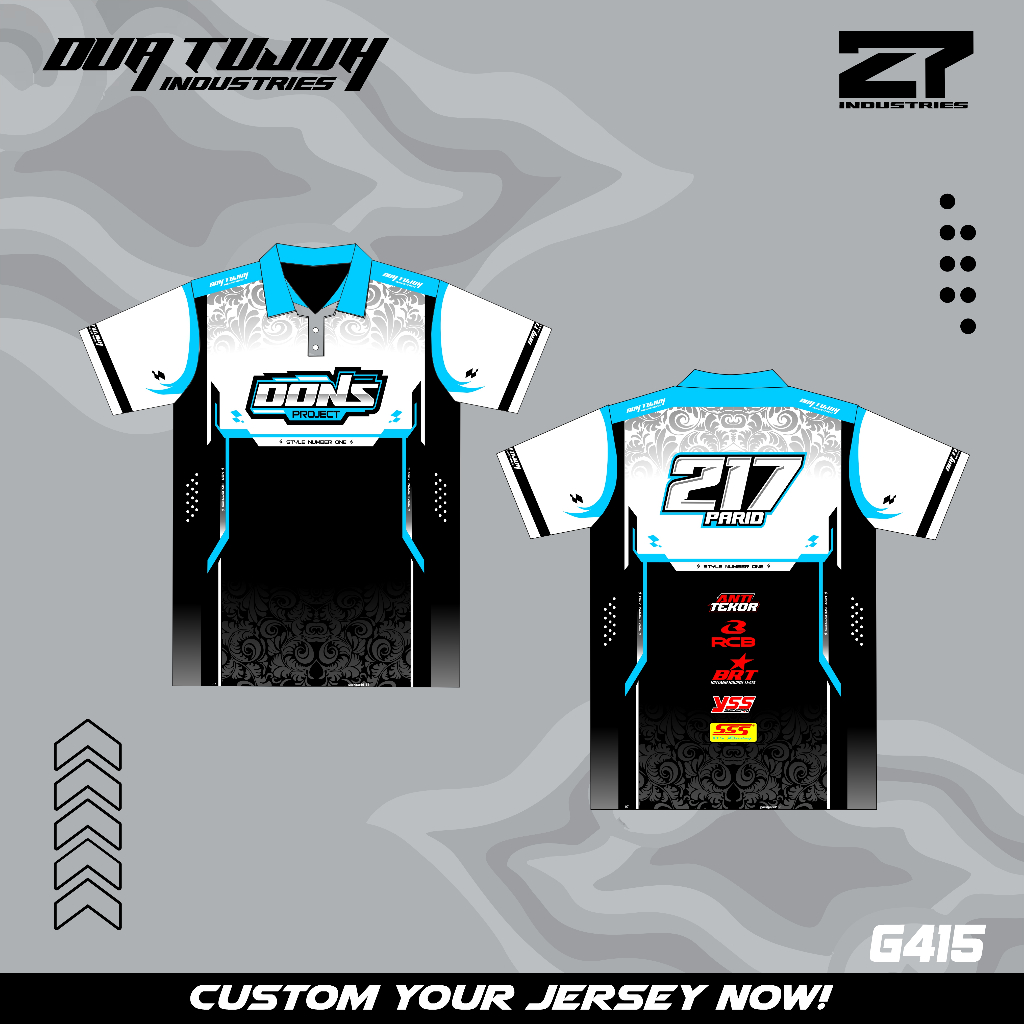 Jual JERSEY RACING, JERSEY PRINTING, JERSEY CUSTOM BISA UBAH NAMA DAN ...