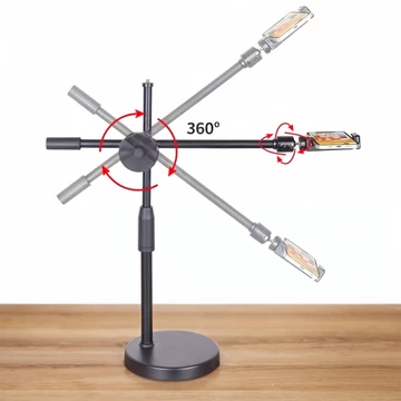 Tripod Stand Holder Overhead Meja Untuk HP Lampu Konten Kamera
