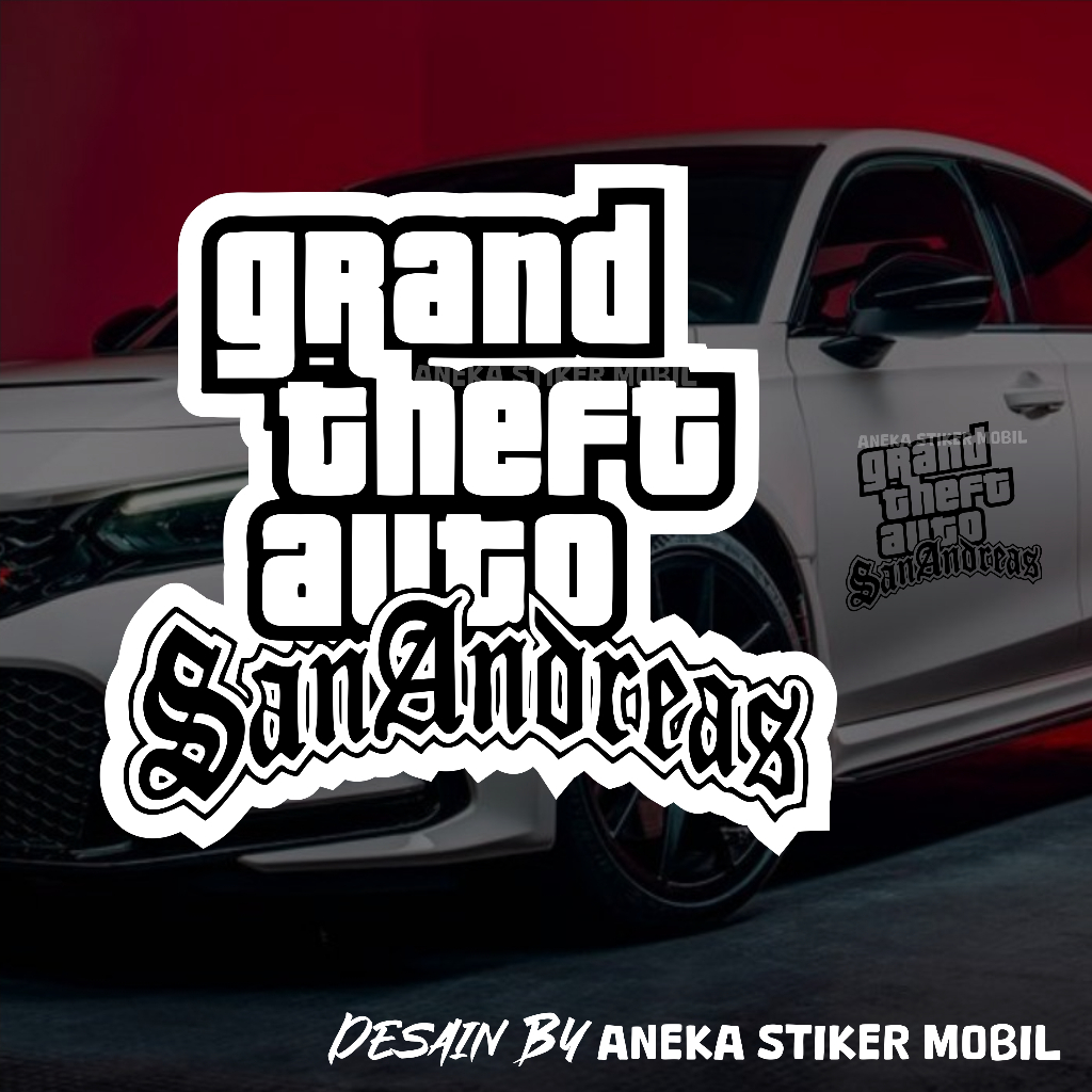 Jual Stiker GTA San Andreas Bisa Untuk Mobil Dan Motor | Shopee Indonesia