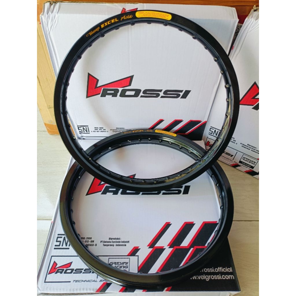 Jual VELG ROSSI ORIGINAL RING 18 [ FREE STIKER ] UKURAN RATA 185/185 ...