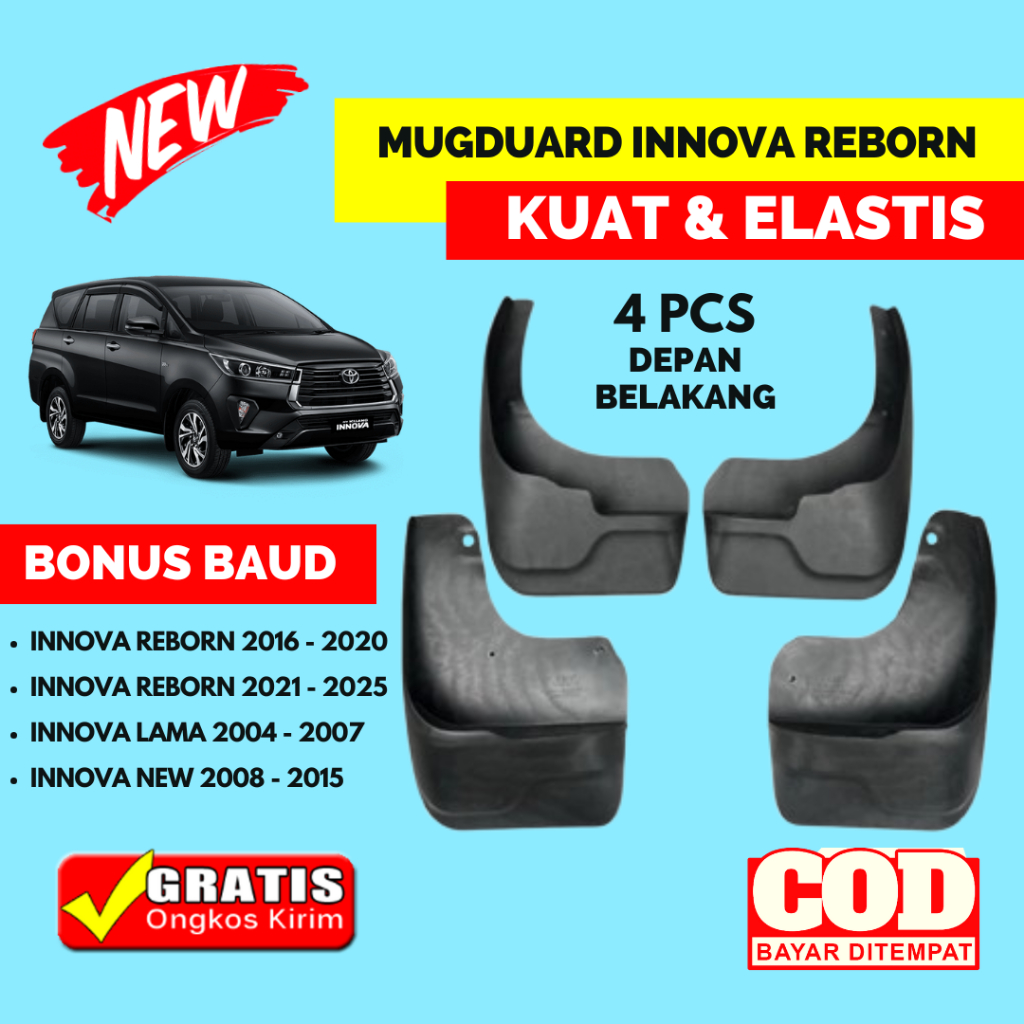 Jual Mud Guard Karpet Lumpur Innova Reborn Kuat Elastis Tahun 2004 ...