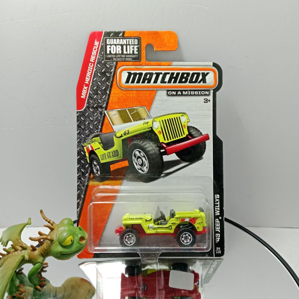 Jual Matchbox '43 Jeep Willys MBX Heroic Rescue (Yellow) | Shopee Indonesia