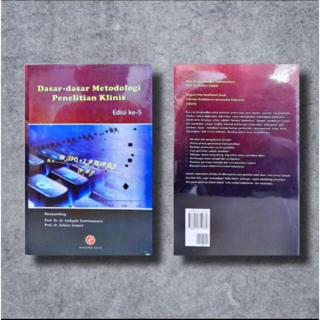 Jual Dasar Dasar Metodologi Penelitian Klinis by Sudigdo | Shopee Indonesia