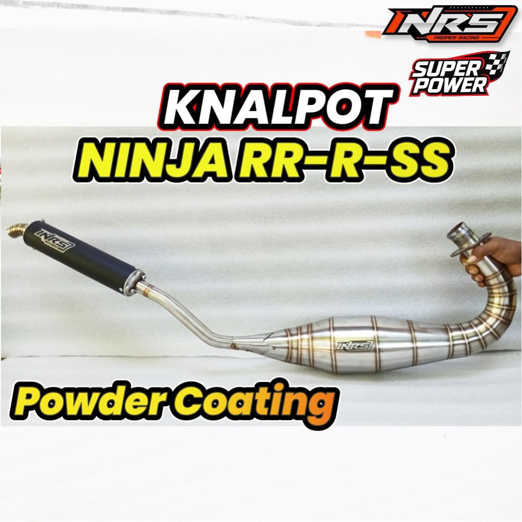 Jual KNALPOT Ninja R/SS/RR Silincer Coating Hitam NRS EXHAUST ORIGINAL ...