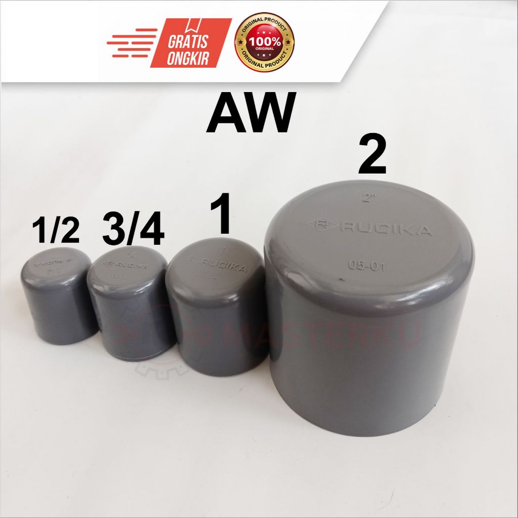 Jual SAMBUNGAN PIPA DOP AW /CAP RATA/ DOP RATA /TUTUP PIPA KELAS AW/END ...