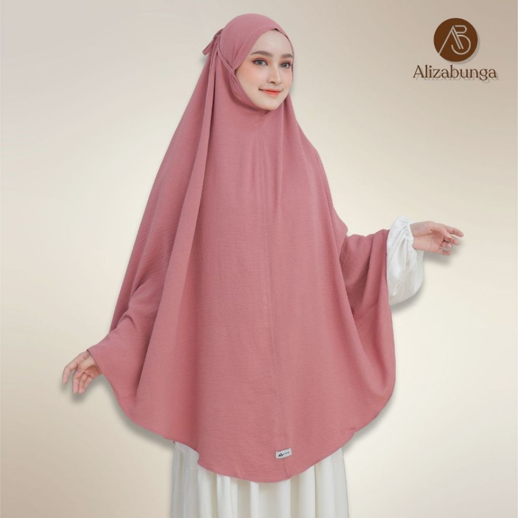 Hijab Khimar Maryam Bahan Cringkle Airflow Premium Ukuran XXXL 110x125cm XL 90x110cm Panjang Nyaman